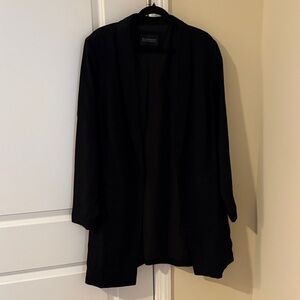 Eloquii long black blazer size 22